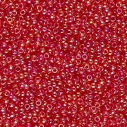 Miyuki rocailles Perlen 11/0 - Transparent red ab 11-254